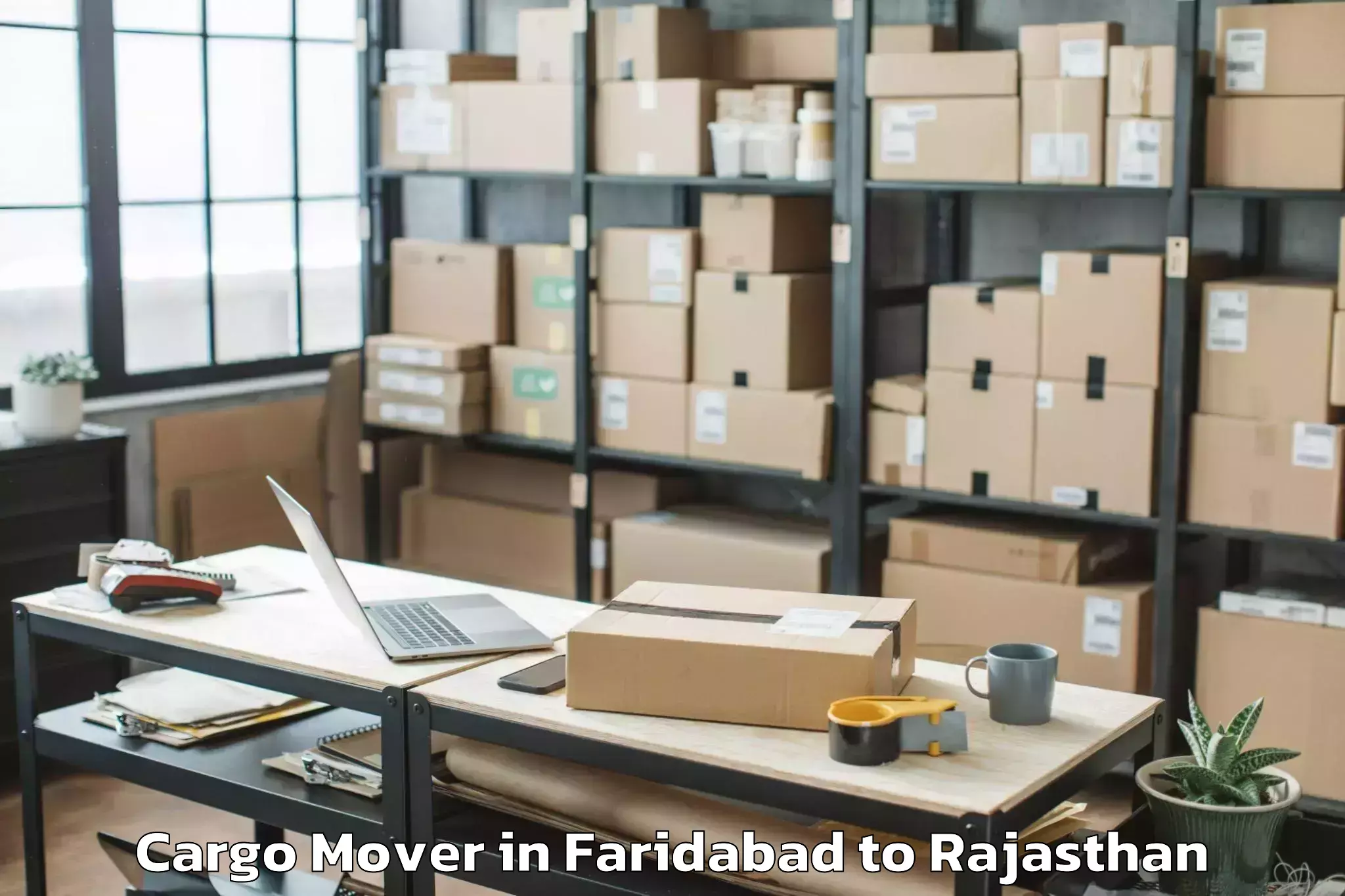 Discover Faridabad to Jamwa Ramgarh Cargo Mover